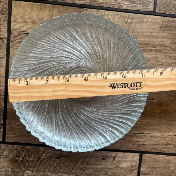 Arcoroc Seabreeze 7" Salad Dessert Plate Set of 7 Vintage Swirled Scalloped - Picture 3 of 4